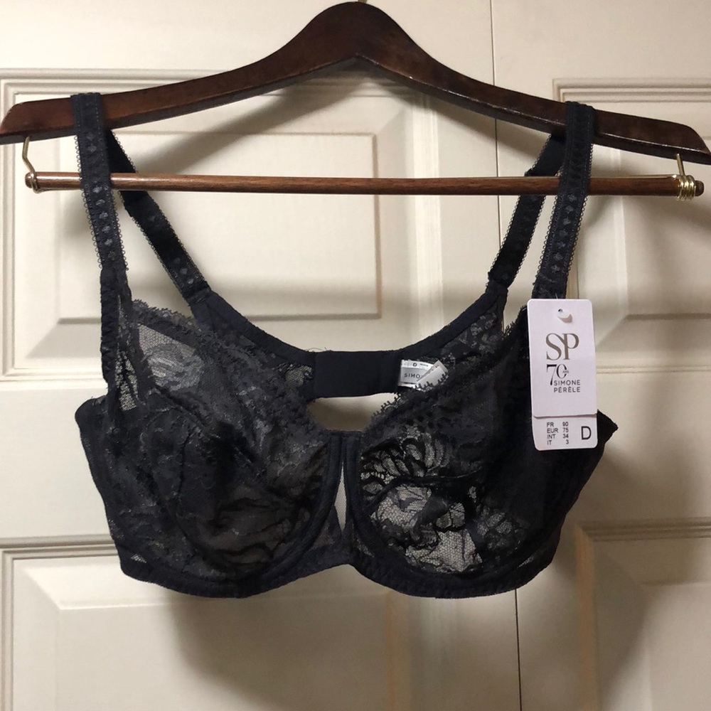 NWT Sheer black lacy bra